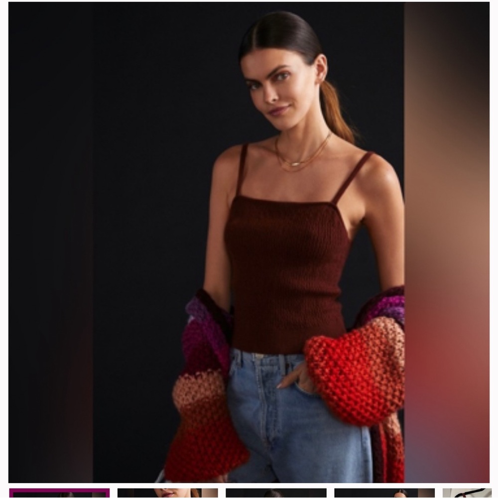 MAEVE CASHMERE COLLECTION SMOCKED TANK TOP